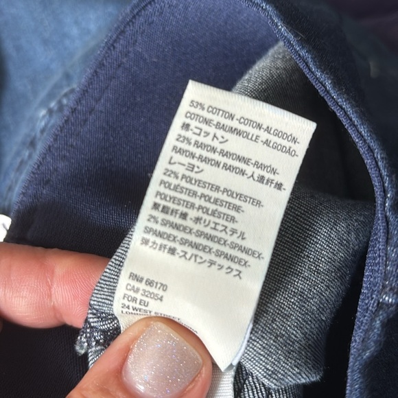 NWT‼️Free People Penny Pull On Stretch Moody Blue Medium Wash Jeans size 27 - Picture 10 of 10